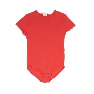 ZARA Red/Orange Short Sleeve Bodysuit